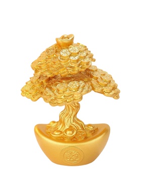 齐奇福运发财树客厅茶桌摆件