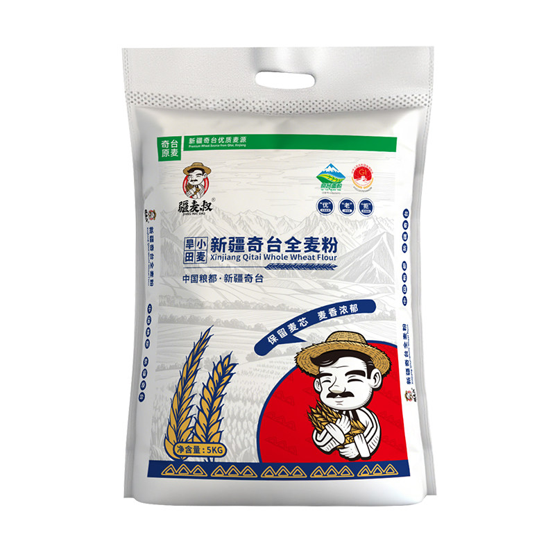 疆麦叔新疆奇台全麦面粉5Kg