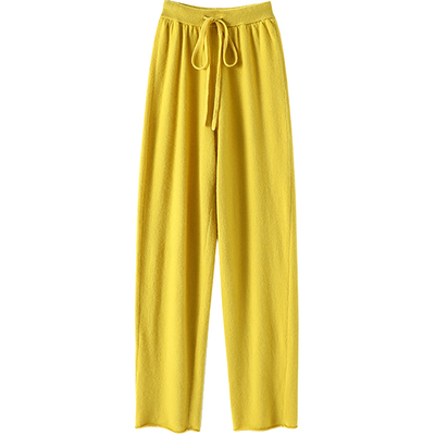 启超高端100%纯山羊绒裤