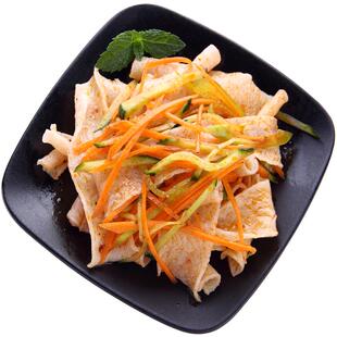 干面皮干货特产农产品凉拌菜山东低脂荞麦免煮河南农家口味凉皮