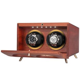 自动机械手表实木摇表器家用自摆转动晃表放置上弦链神器收纳表盒