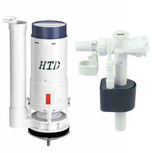 连体马桶后进水阀配件座便器侧进水阀套装上进排水阀洁具配件HTD