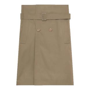 IT VETEMENTS女装双排扣半身裙新款时尚气质饰腰带中长裙SK400SXO