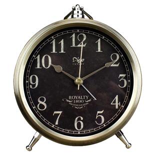 桌面钟表摆件客厅家用台式小型座钟卧室床头静音闹钟轻奢复古时钟