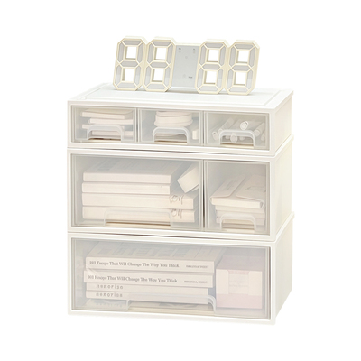 桌面抽屉式大容量文具收纳盒