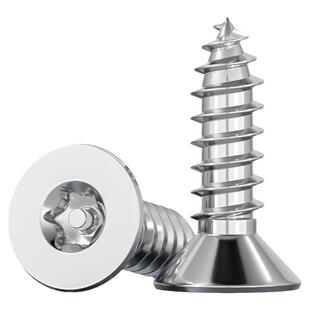 304不锈钢沉头平头梅花带柱针防盗自攻螺丝钉螺栓M2M2.6M3M4M5mM6