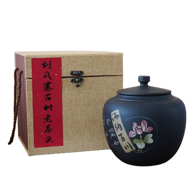 百里遥茶叶易武刮风寨头春古树春茶纯料小堆轻发酵熟茶老茶头