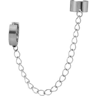 假耳环男士链条免打孔耳钉小众独特耳夹耳骨夹男生耳饰无耳洞耳挂