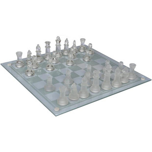 普通玻璃国际象棋 透明象棋 大中小号 galss chess玻璃国际象棋