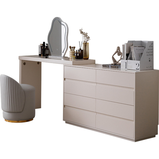 斗柜梳妆台一体桌2025年新款现代简约多功能化妆桌小户型卧室书桌