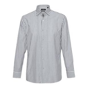 亲肤舒适callisto卡利斯特条纹衬衫长袖棉质休闲春秋男士衬衣