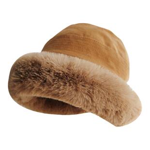 渔夫帽2024新款秋冬毛绒帽子女时尚保暖护耳冷帽女士冬季雷锋帽子