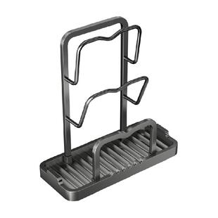 卡贝厨房台面锅盖架放置架神器置物架砧板架菜板锅铲托架子免打孔