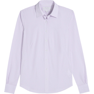 [易打理]Brooks Brothers/布克兄弟女士秋季款竖条纹气质百搭衬衫