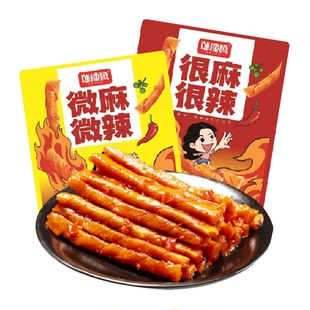 邬辣妈杂粮豆卷踏春办公追剧网红辣条300g*2包很麻很辣微麻微辣