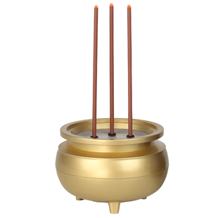 致福平安电子香炉充电家用供奉祭拜供佛电池仿真蜡烛电香炉充电式