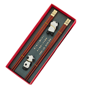 筷子礼盒中国特色礼物送老外客户熊猫文创伴手礼出国商务定制刻字