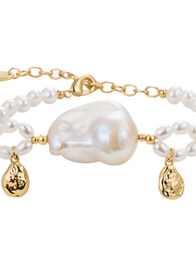 巴洛克珍珠手链女轻奢小众