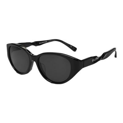 太阳镜巴黎世家窄款黑框修颜