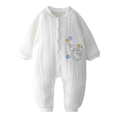 婴儿春装春秋保暖连体衣季新生儿