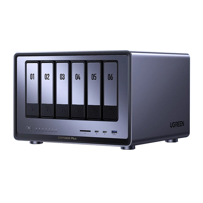 绿联私有云DXP6800Plus六盘位NAS网络存储服务器AI相册企业级安全办公团队云盘文件共享用户权限分级管理主机