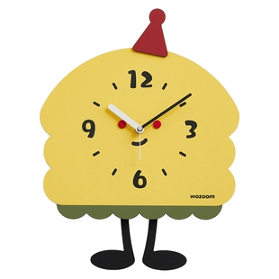 mandelda免打孔奶油风创意钟表挂钟客厅2026新款简约现代家用时钟