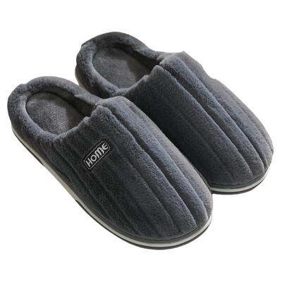 老年人家用防滑毛绒保暖棉拖鞋