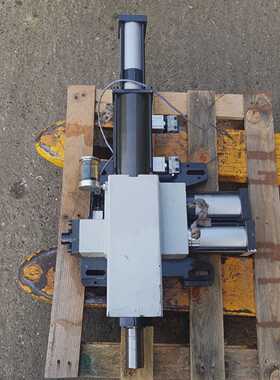 Pneumatic, Hydraulic Power Pack, Press, with 90 Degree Rotat