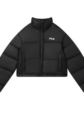 FILA 斐乐官方女子羽绒服冬新保暖防风宽松短款面包服运动外套女