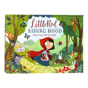 小红帽立体童话书 英文原版绘本 Little Red Riding Hood Fairy Tale Pop-up Book 图画故事纸板立体书 Samara Hardy 亲子睡前读物