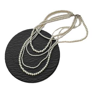 秋冬复古时尚高级感珍珠多层叠搭项链气质长颈链毛衣链2025年新款