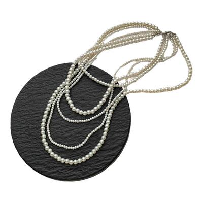 时尚高级感珍珠多层叠搭项链