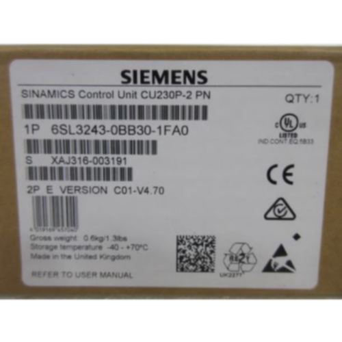 议价6SL3243-0BB30-1FA0西门子变频器G120控制单元6SL32430BB301F