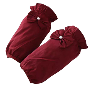 蝴蝶结袖套女新款防水防油耐脏成人办公室防污羽绒服套袖可爱洋气