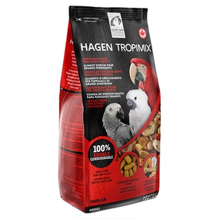 哈根哈利中大型鹦鹉L颗粒无壳谷物水果鸟粮饲料 CG鹦鹉工作室