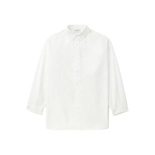 BAPE BLACK男装24年秋冬猿人标签纯色长袖衬衫T8400ML