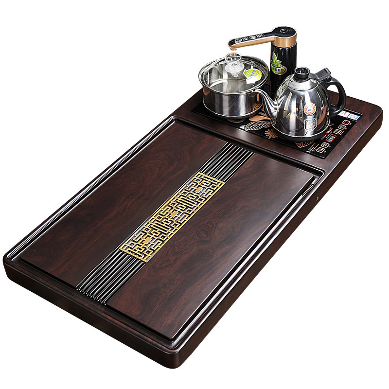 茶盘黑乌檀木全自动一体电器茶具