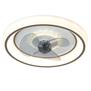 卧室吸顶风扇灯2025新款智能语音家用电扇灯一体现代简约房间风扇