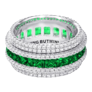 【王嘉尔、张月同款】NBM星环锆石戒指轻奢欧美时尚高级小众情侣