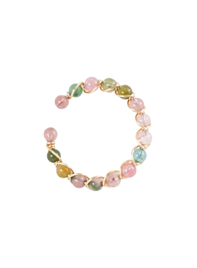 彩虹碧玺天然彩碧玺戒指手链项链配饰指环排戒女甜美学生文艺