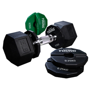 0.25kg小重量加重片哑铃片开口片橡胶杠铃片增重片小配重片调节片