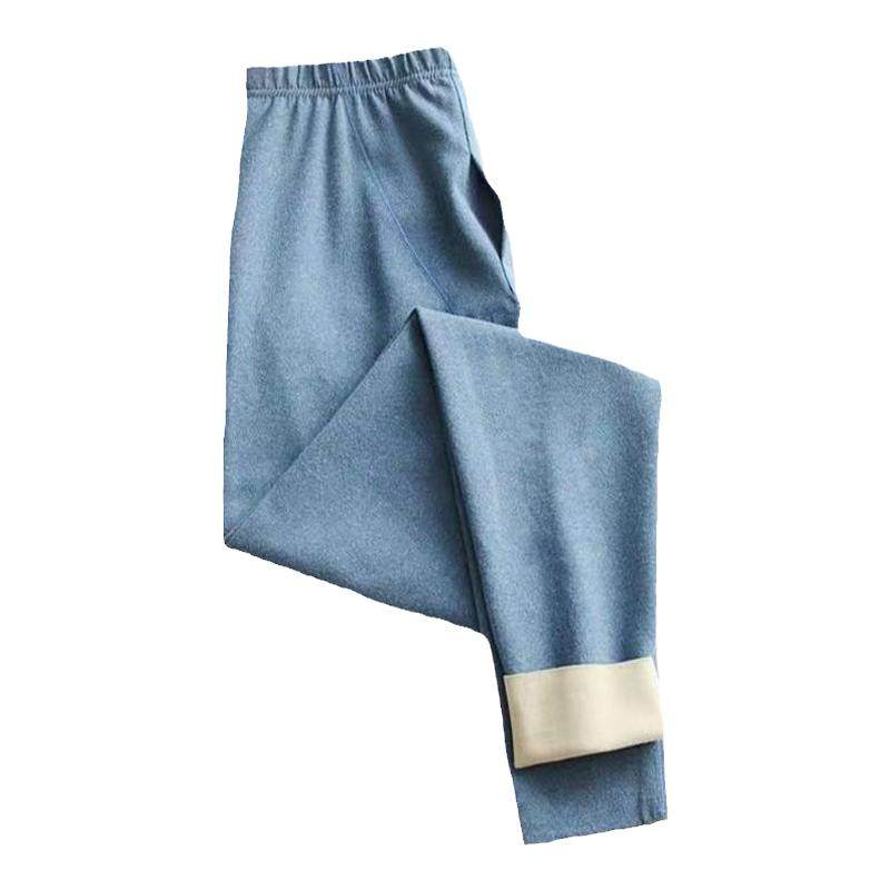 羊绒蚕丝保暖裤男内衣加绒加厚秋冬男士修身秋裤内穿暖腿打底裤