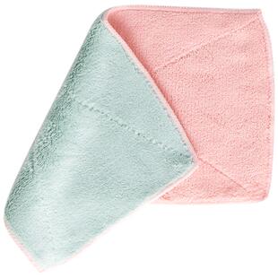 厨房专用毛巾抹布家用擦桌子加厚百洁布强吸水珊瑚绒擦手巾洗碗布