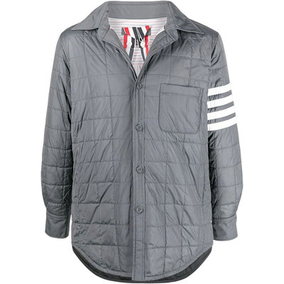 [12期免息]THOM BROWNE 男士四条纹鹅绒内置背带充绒夹克外套