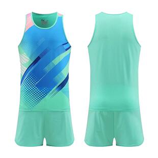 专业田径训练服男短跑体考比赛服女马拉松跑步背心体育生短裤一套