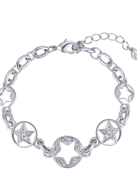 伊泰莲娜女合金仿水晶百搭手链