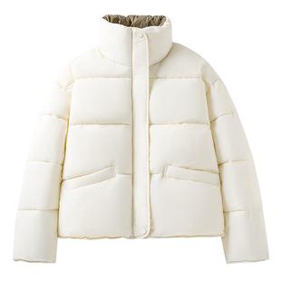 班尼路S&K系列短款棉服女2026新款冬季立领面包服小个子棉衣棉服M