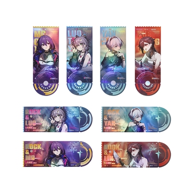 Vsinger洛天依地下摇滚徽章色纸