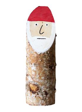 圣诞节摆件场景布置白桦木