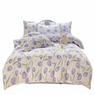 小清新100%纯棉四件套全棉卡通